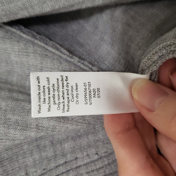 Athleta Women Solstice Wrap Cardigan XXS Gray Merino Wool Blend Balletcore Yoga - Picture 11 of 14